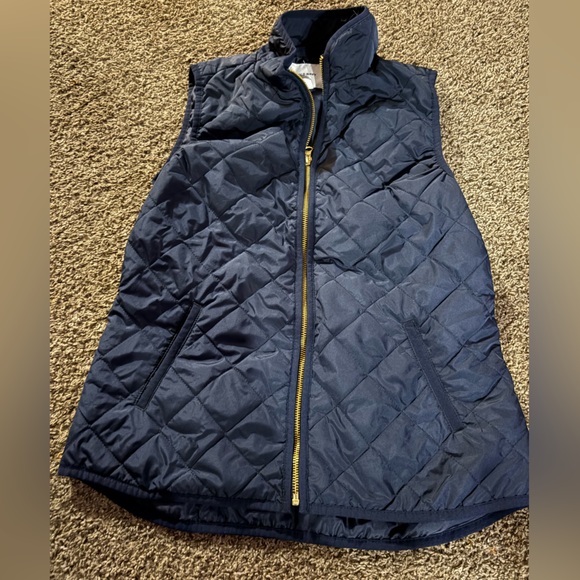 Old Navy Tops - Old Navy Dark Blue Vest with Gold Accents